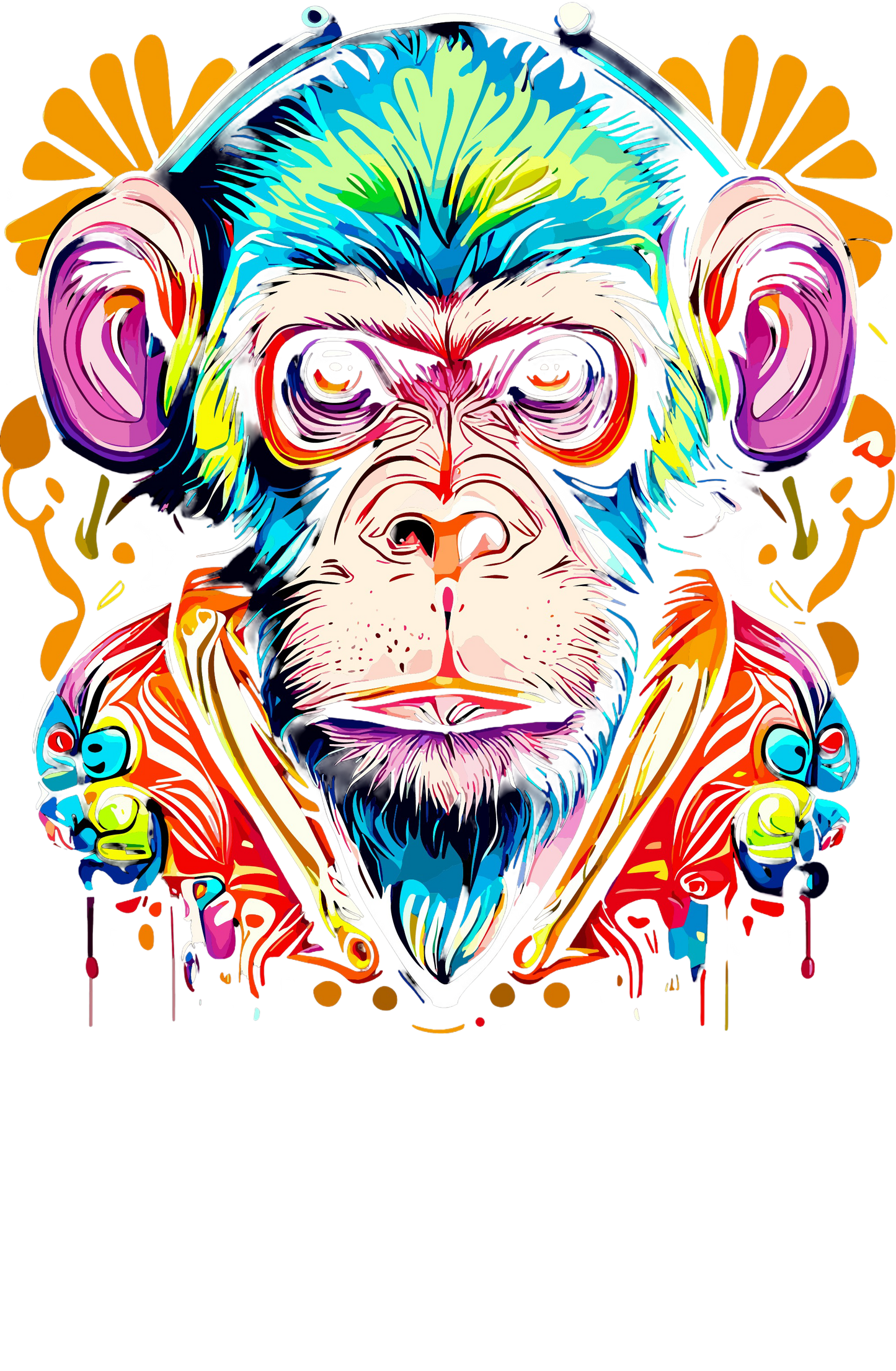 Psychedelic Designs – Fichier PNG Haute Qualité – 100 modèles au choix