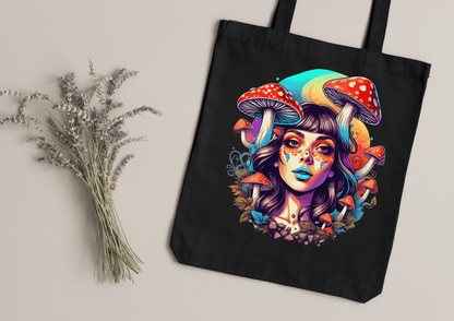 Tote Bag Psychedelic Designs – 100 modèles au choix – Noir ou Blanc