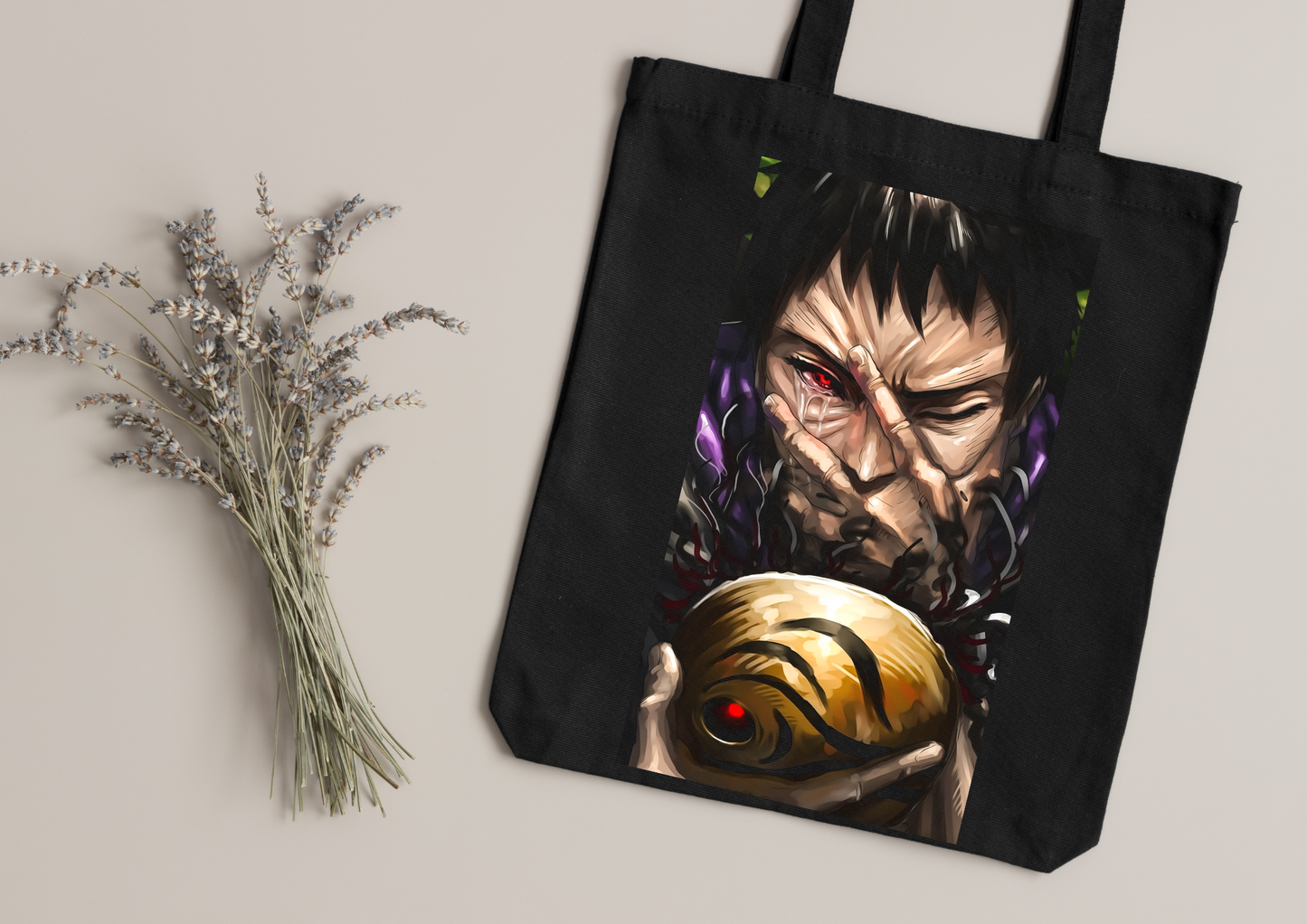 Tote Bag Anime – 104 modèles au choix – Noir