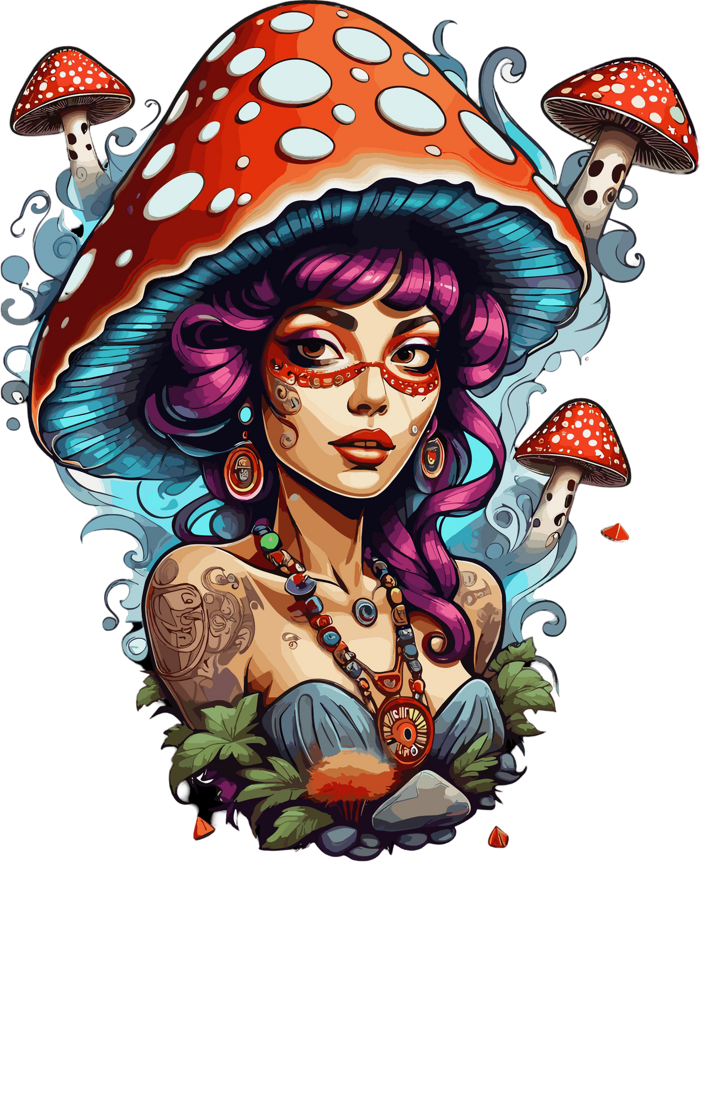 Psychedelic Designs – Fichier PNG Haute Qualité – 100 modèles au choix
