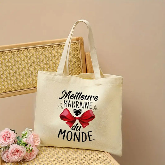 Tote bag Meilleure Marraine du Monde – photo originale