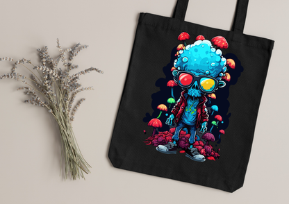 Tote Bag Psychedelic Designs – 100 modèles au choix – Noir ou Blanc