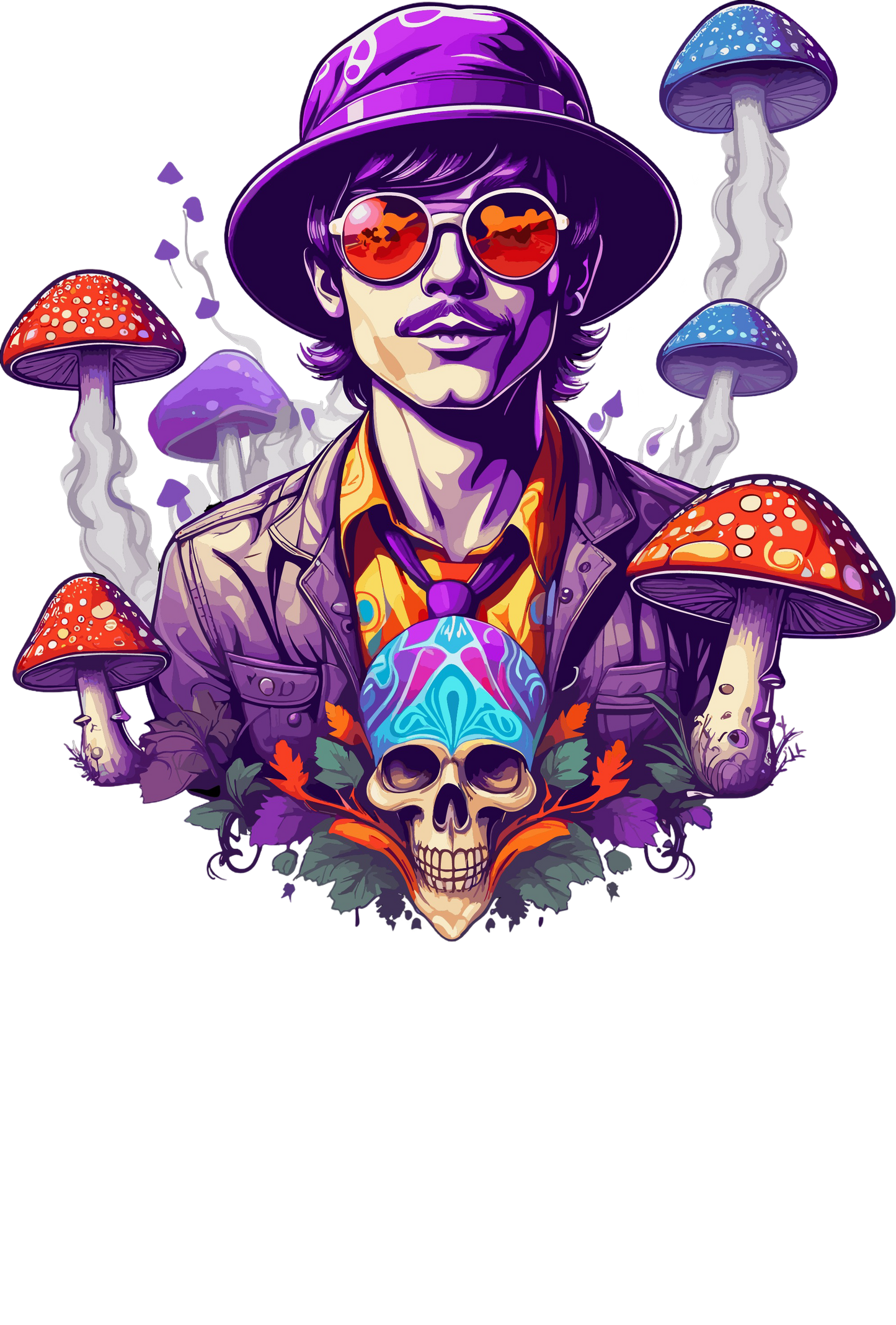 Psychedelic Designs – Fichier PNG Haute Qualité – 100 modèles au choix
