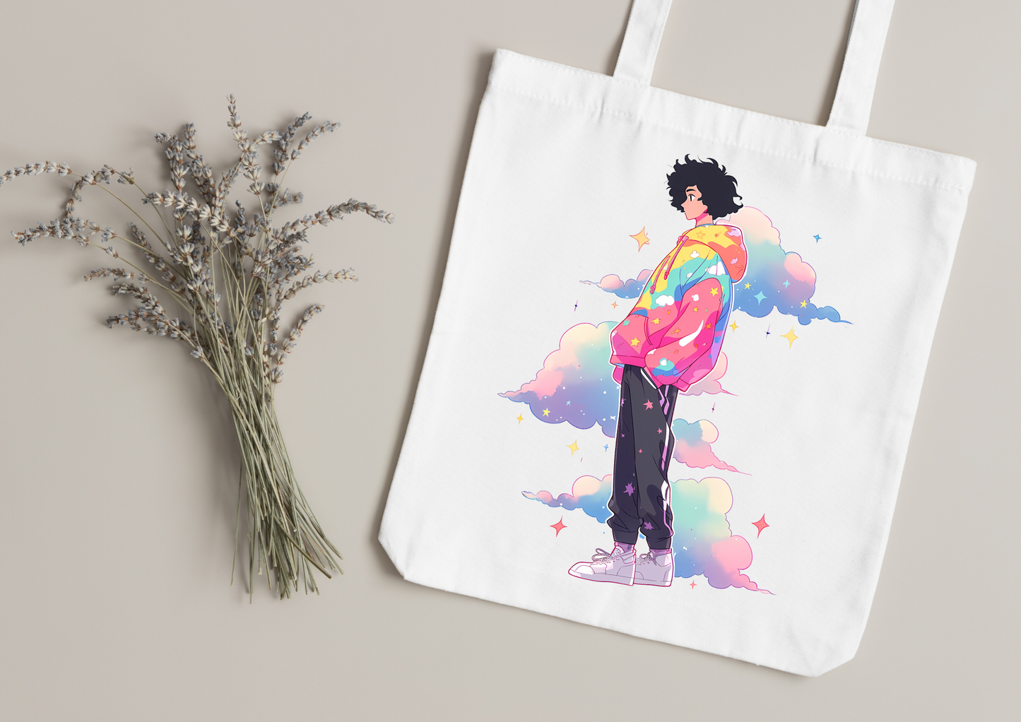 Tote Bag Retro Anime Nostalgia – 61 modèles au choix – Noir ou Blanc