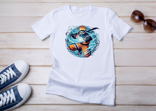 👊 T-shirt Naruto enfants – Attaque Rasengan ⚡