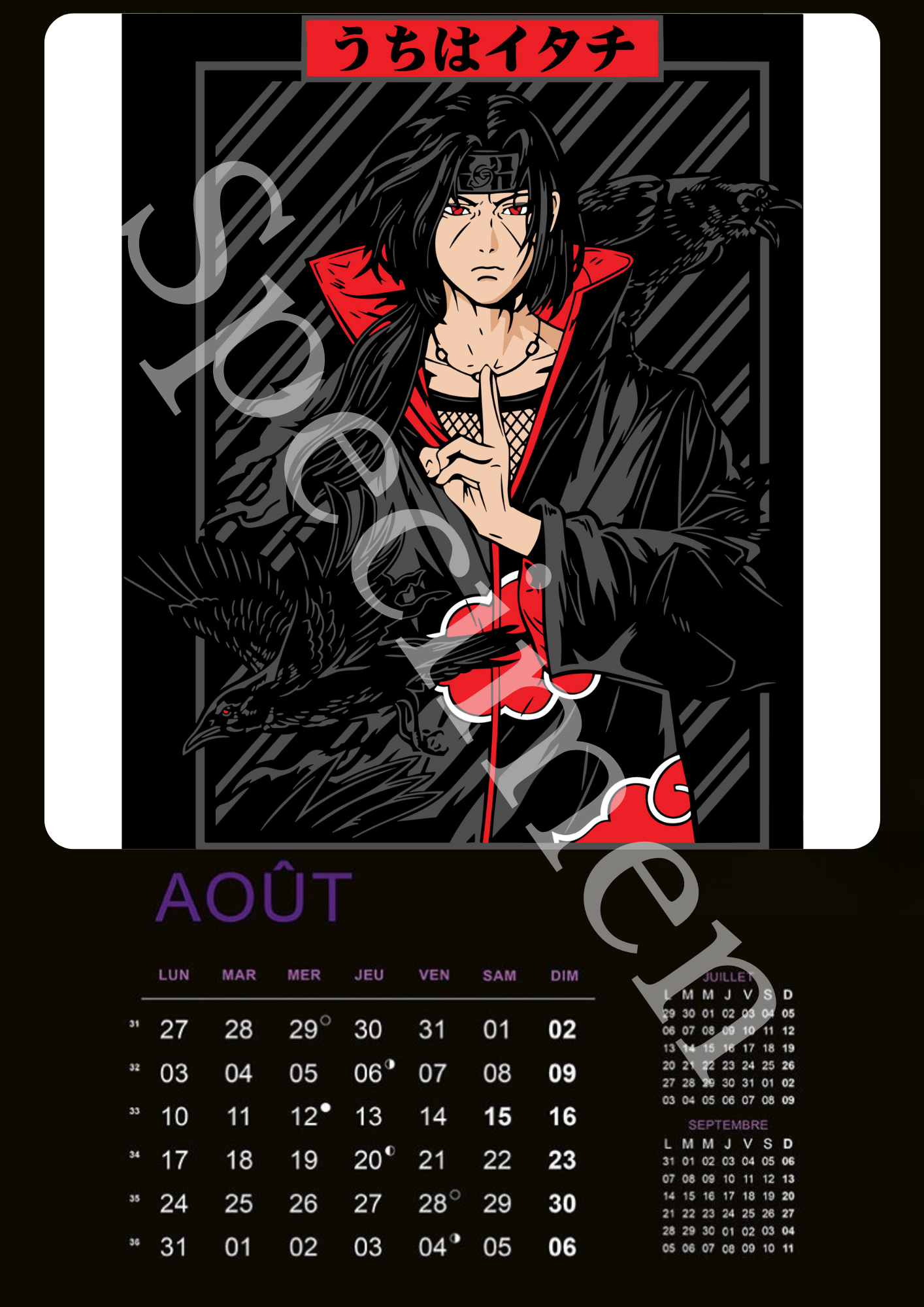 Calendrier Naruto 2026 – Édition Collector