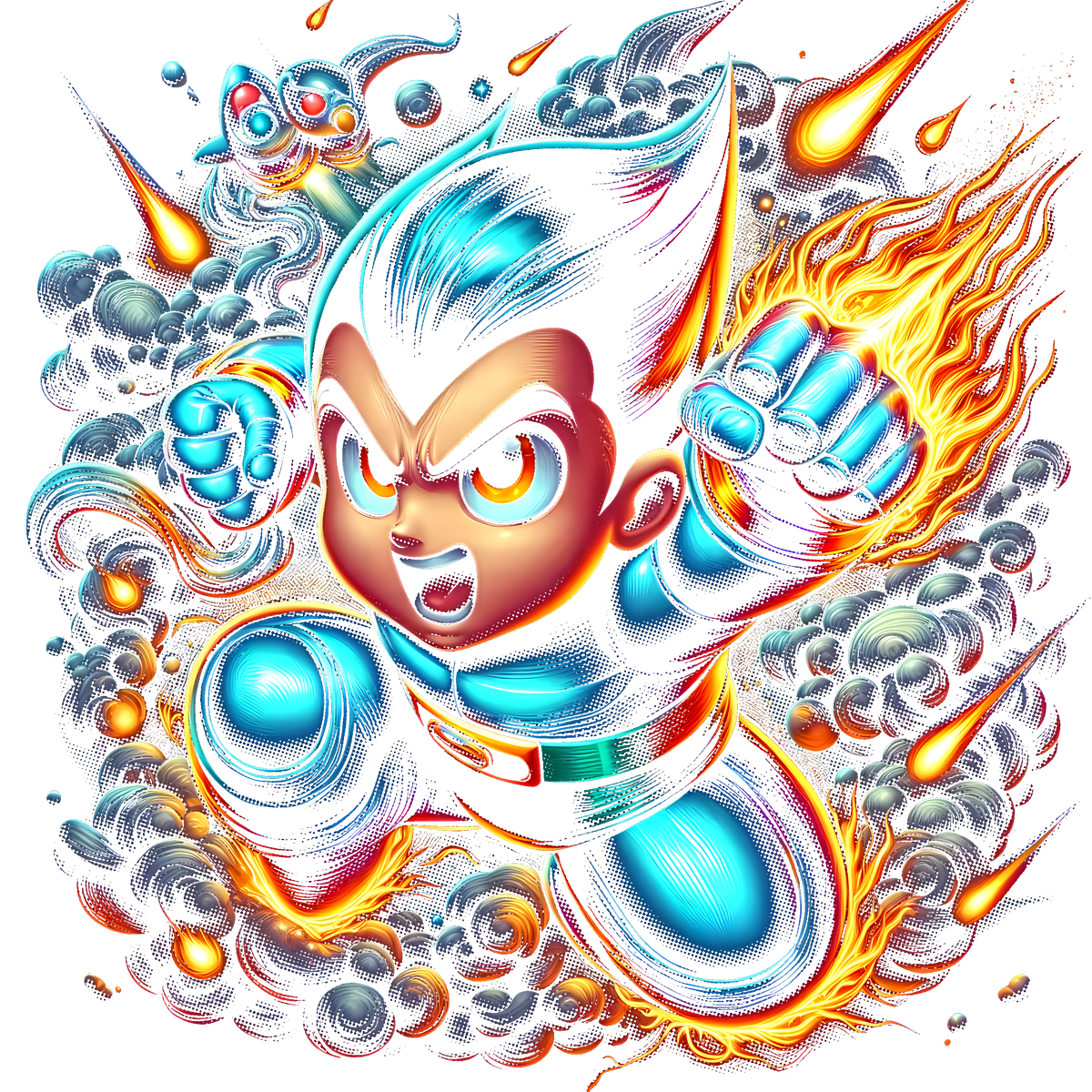 Fichier numérique Halftone Astro Boy – 28 modèles au choix