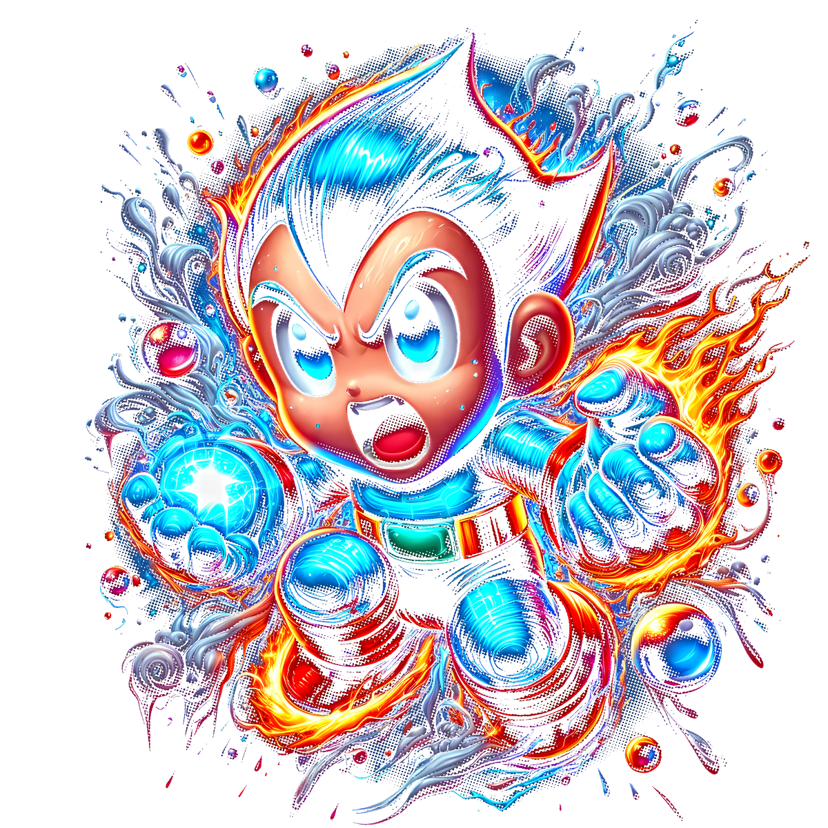 Fichier numérique Halftone Astro Boy – 28 modèles au choix