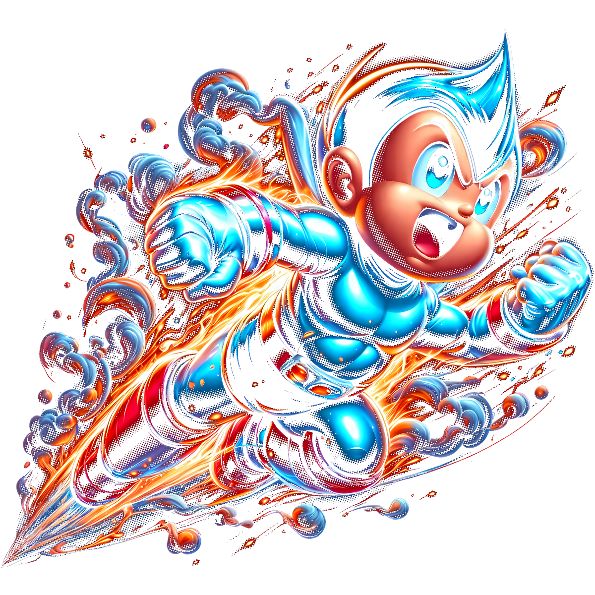 Fichier numérique Halftone Astro Boy – 28 modèles au choix
