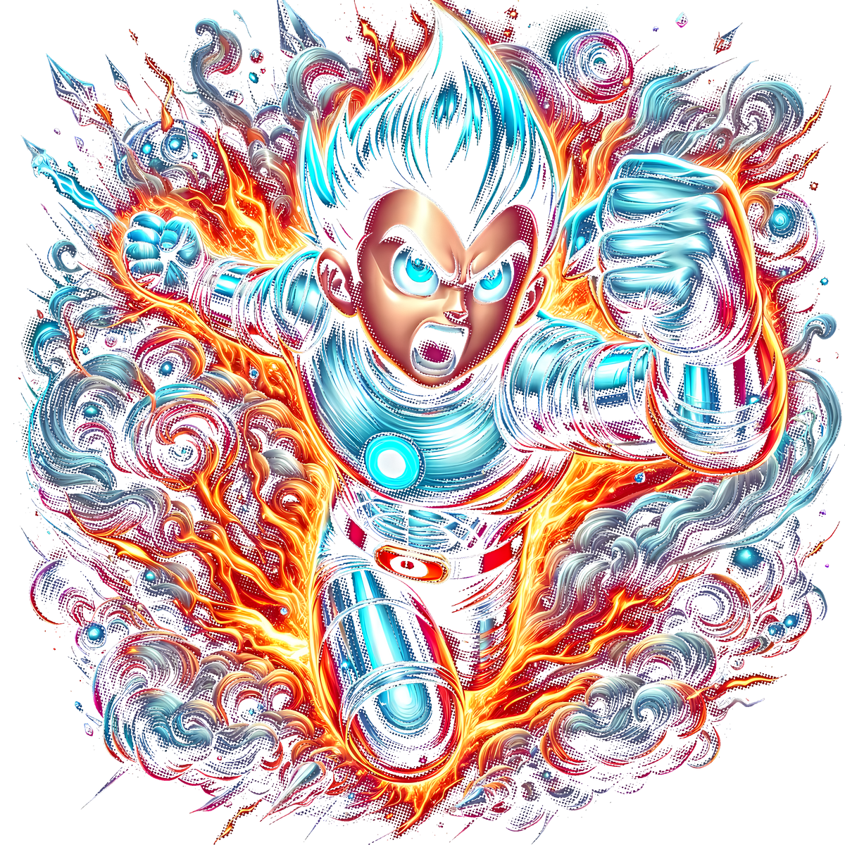 Fichier numérique Halftone Astro Boy – 28 modèles au choix