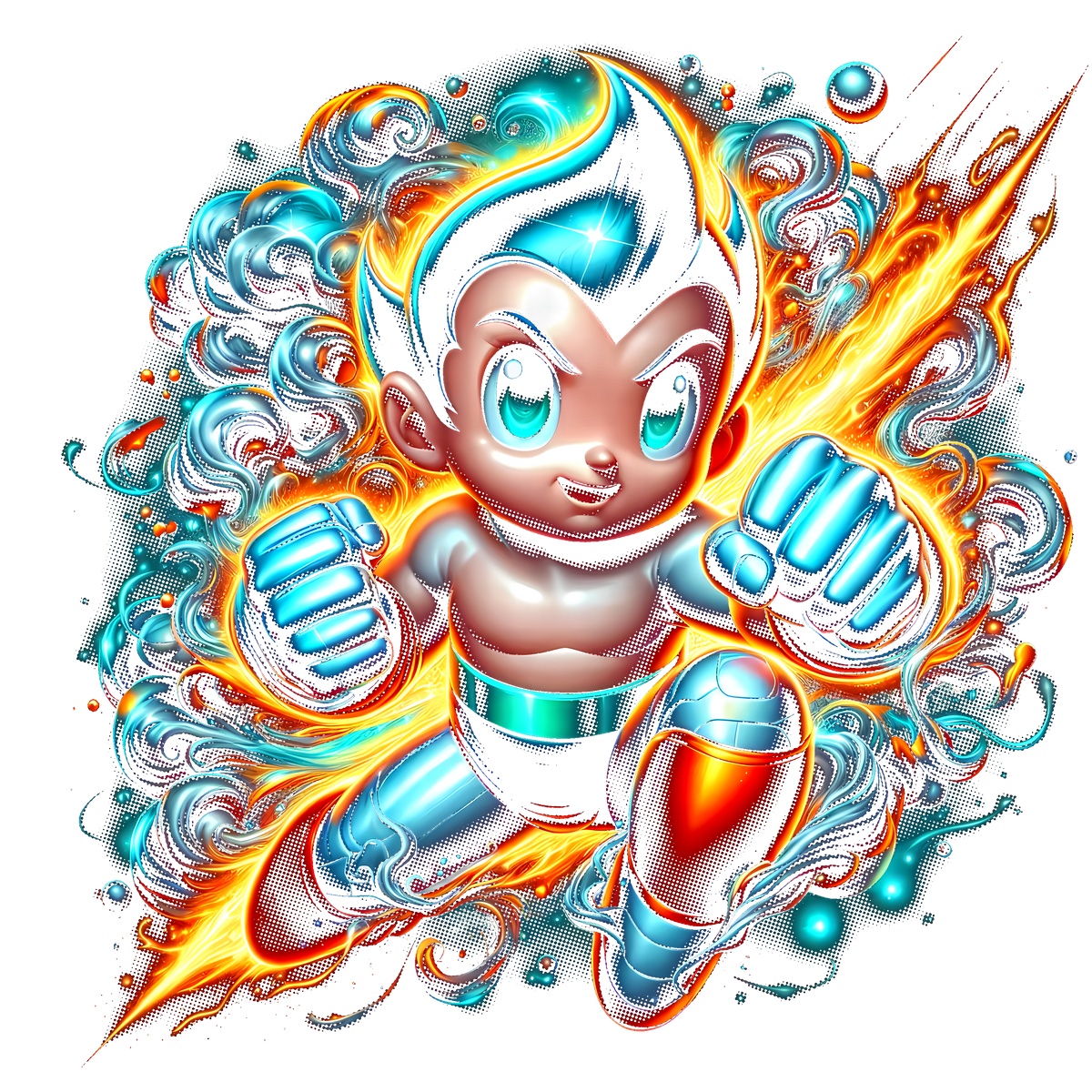 Fichier numérique Halftone Astro Boy – 28 modèles au choix