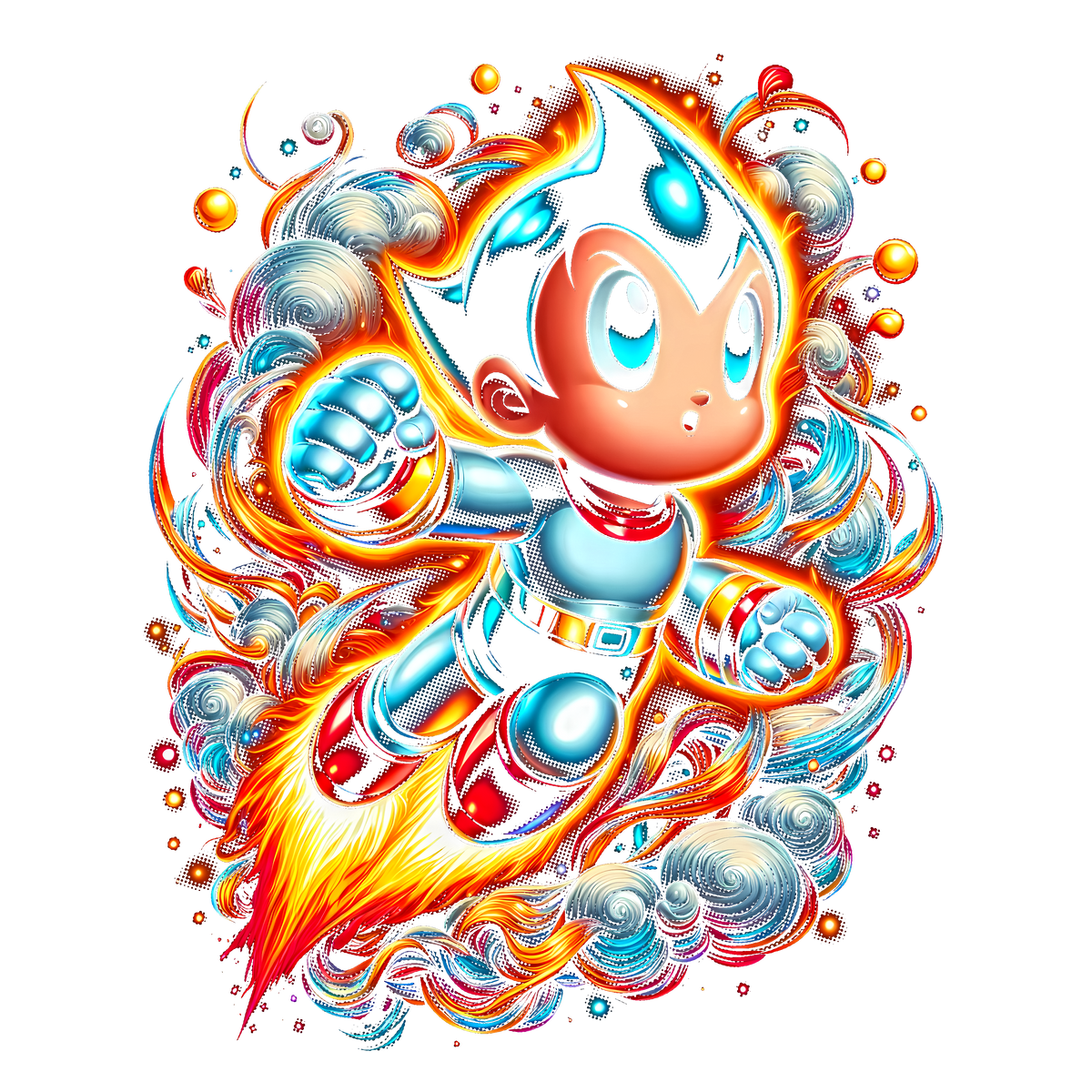 Fichier numérique Halftone Astro Boy – 28 modèles au choix