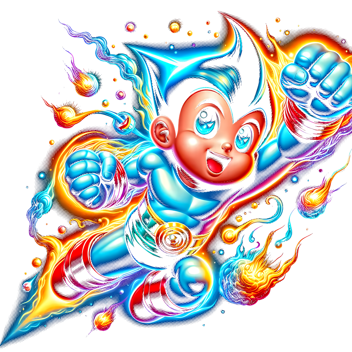 Fichier numérique Halftone Astro Boy – 28 modèles au choix