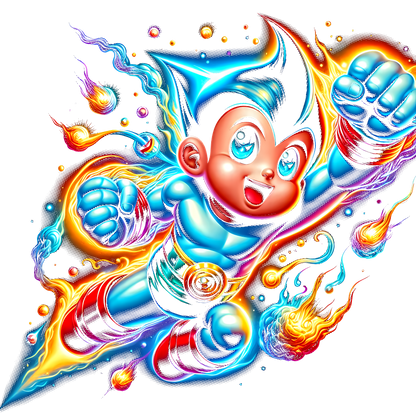 Fichier numérique Halftone Astro Boy – 28 modèles au choix