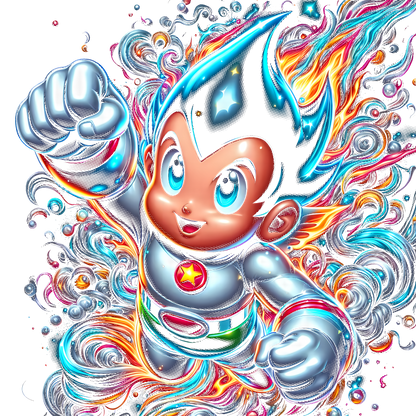 Fichier numérique Halftone Astro Boy – 28 modèles au choix