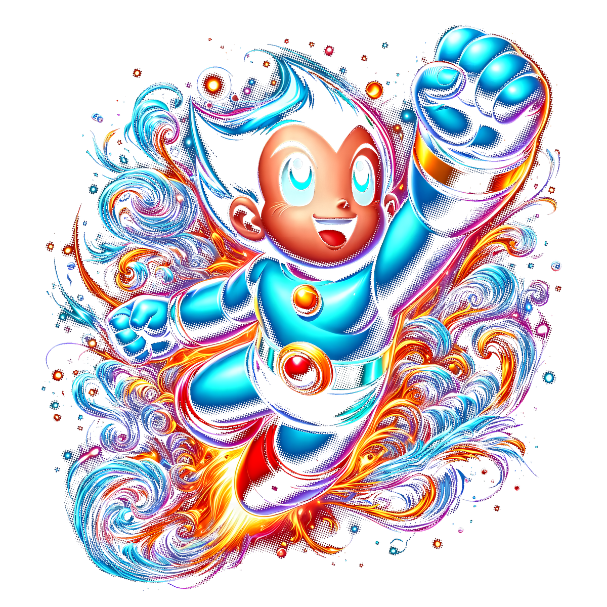 Fichier numérique Halftone Astro Boy – 28 modèles au choix