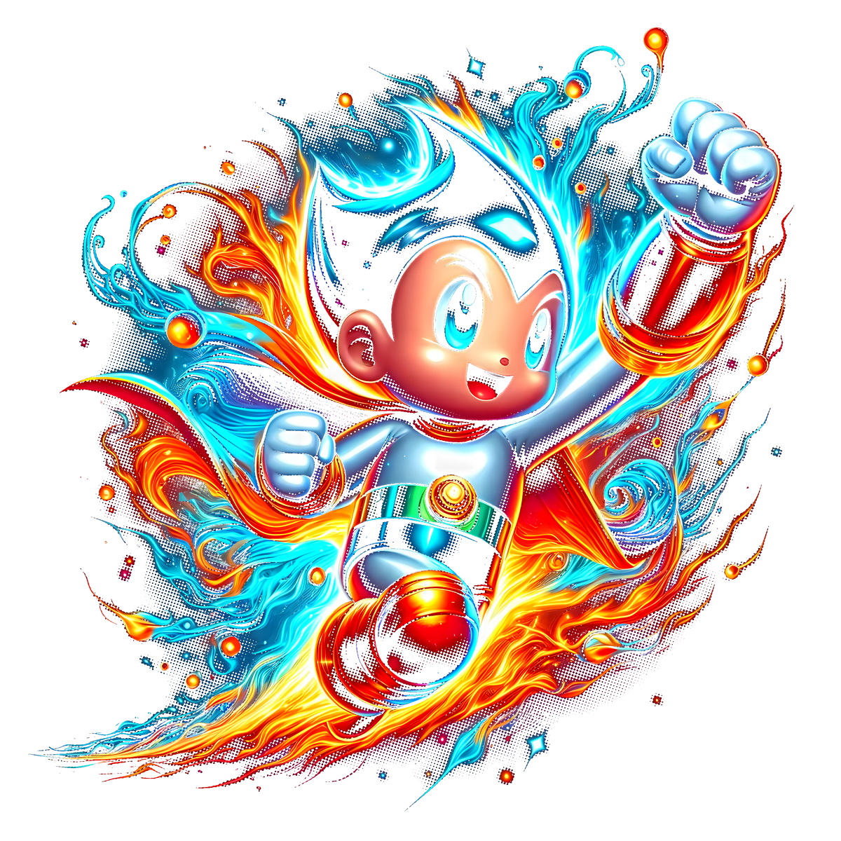 Fichier numérique Halftone Astro Boy – 28 modèles au choix