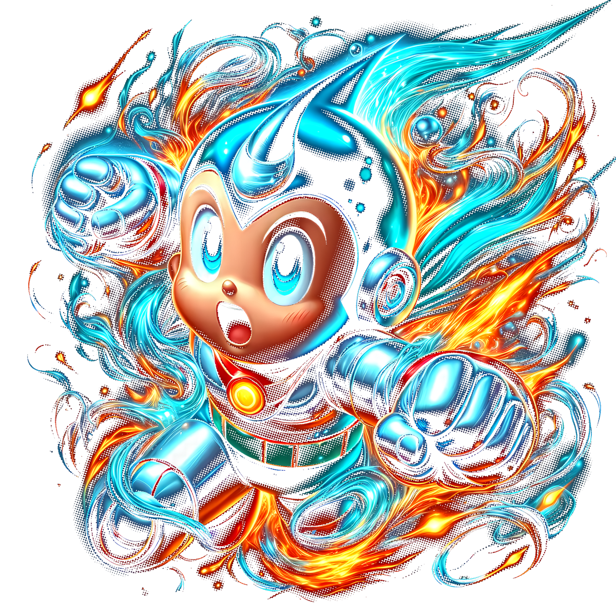 Fichier numérique Halftone Astro Boy – 28 modèles au choix