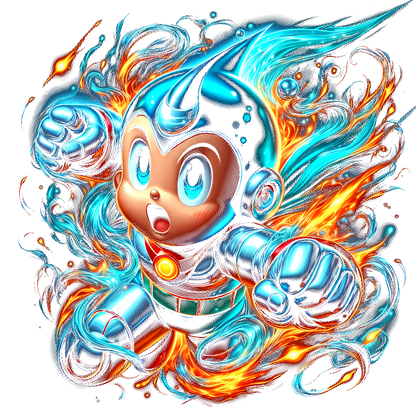 Fichier numérique Halftone Astro Boy – 28 modèles au choix