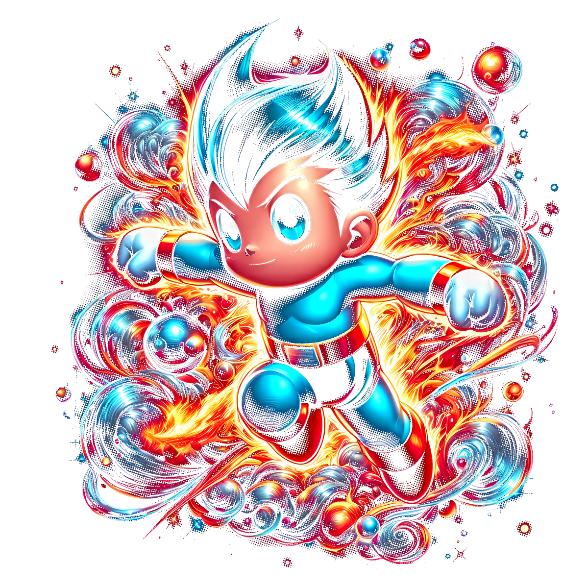 Fichier numérique Halftone Astro Boy – 28 modèles au choix