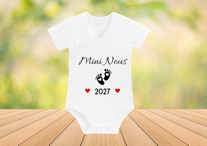 👶 Body Bébé Personnalisé - Annonce Naissance 2026/2027
