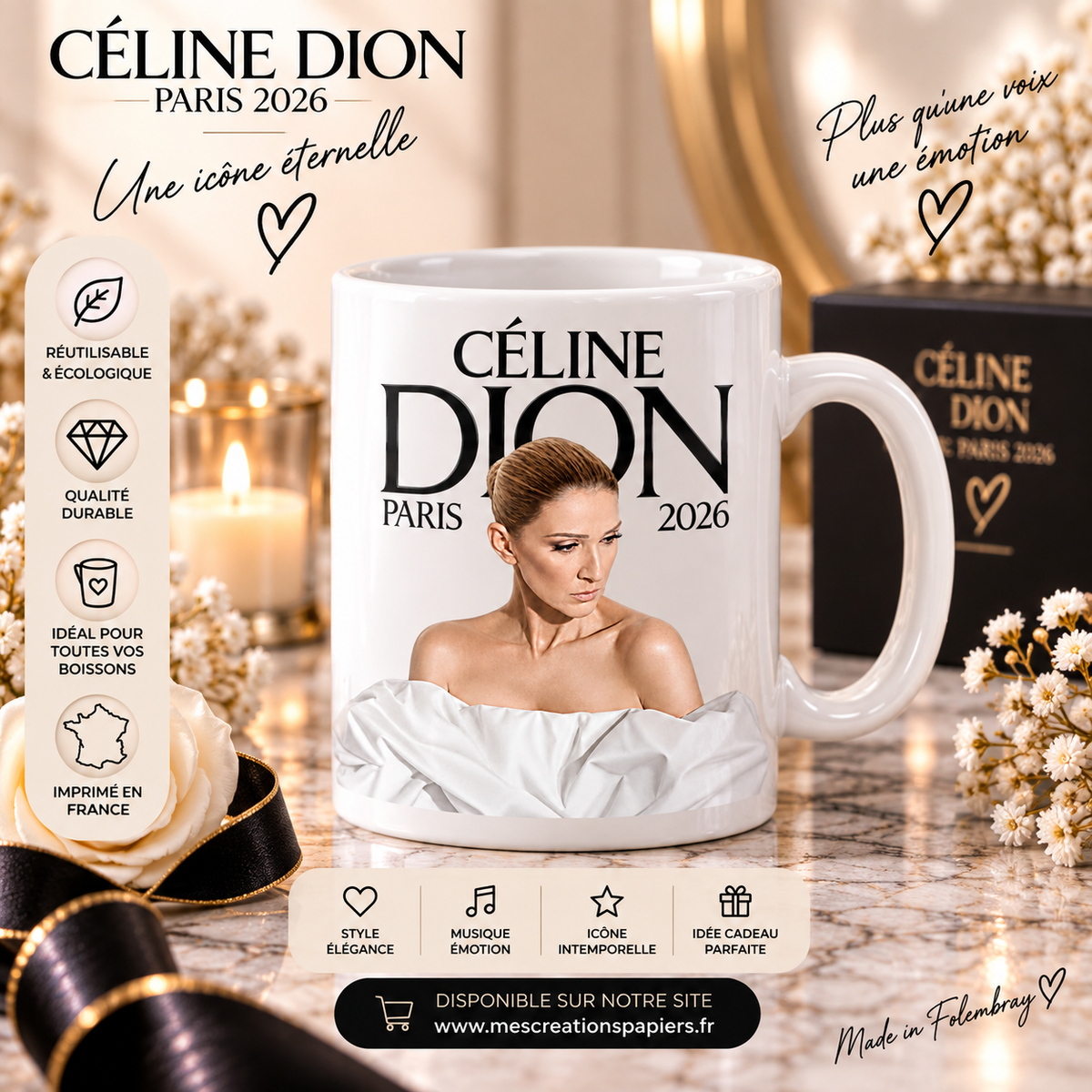 Tasse Céline Dion – Modèle 1