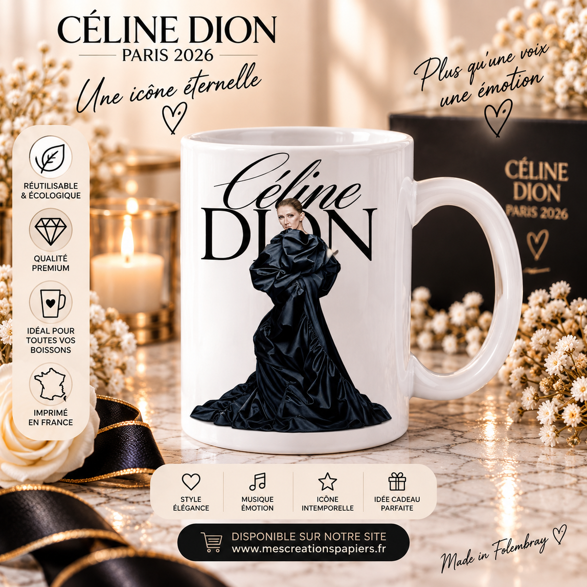 Tasse Céline Dion – Modèle 3