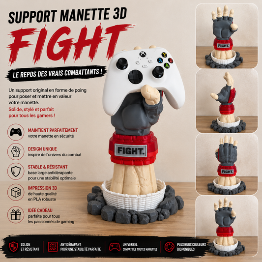 🎮 Support Manette Fight– Impression 3D