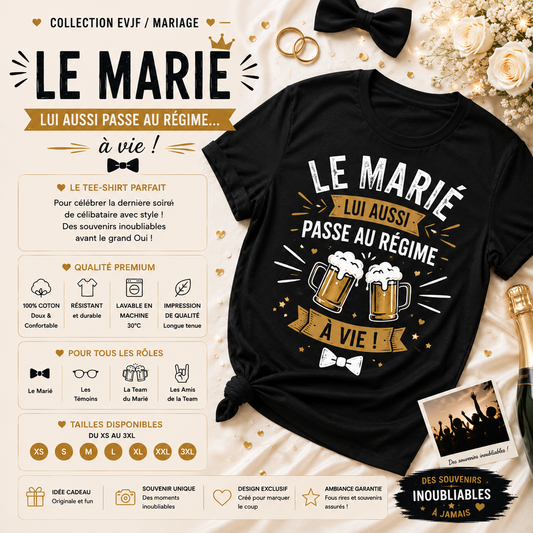 🍻 "The Groom" T-Shirt – Bachelor Party Edition