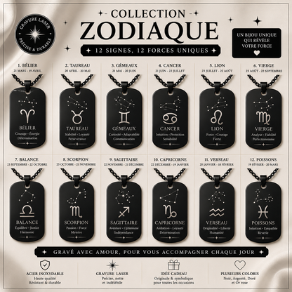 Collier avec pendentif carré brillant – 12 modèles au choix