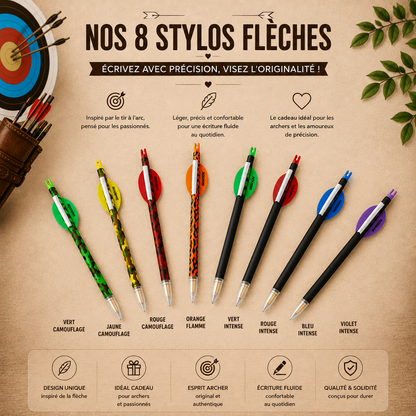 Stylo flèche Sharrow – Design Archerie