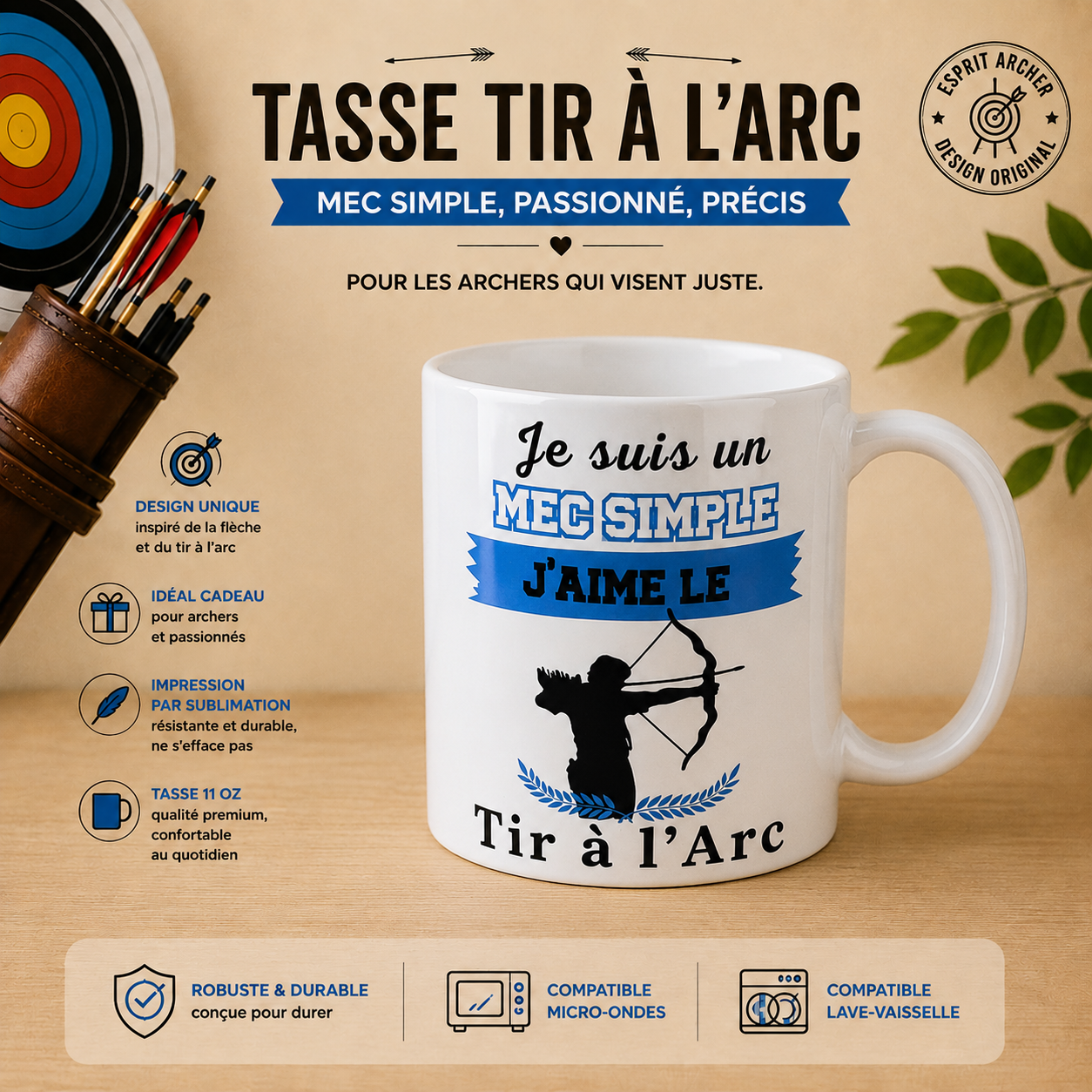 Mug - "Archery" Collection (5 Designs to choose from)