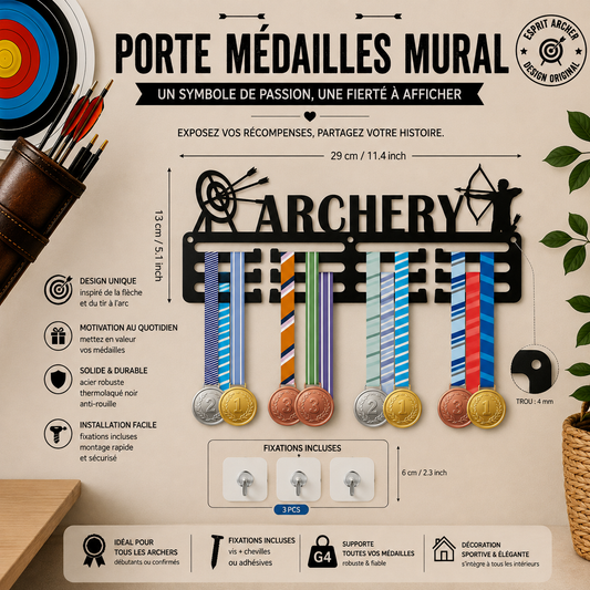 🏹 Wall Medal Hanger - Acrylic Archer