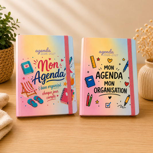 Agenda scolaire 2026-2027 « Mon agenda, mon organisation »