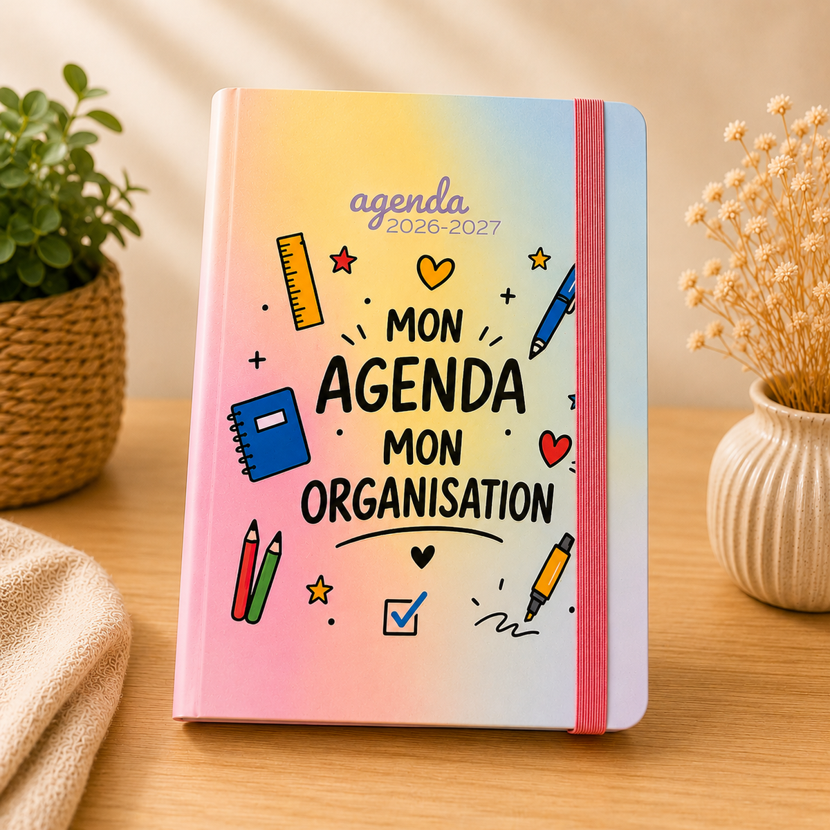 Agenda scolaire 2026-2027 « Mon agenda, mon organisation »
