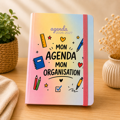 Agenda scolaire 2026-2027 « Mon agenda, mon organisation »