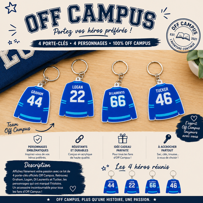 Porte-clé Maillot Hockey Personnalisé 🏒💙