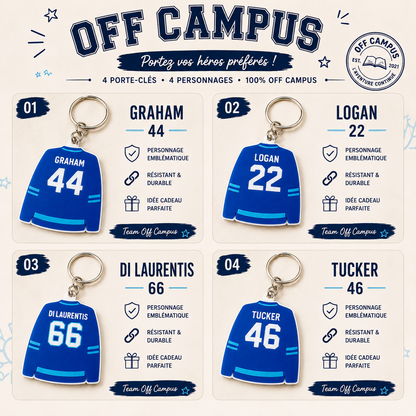 Porte-clé Maillot Hockey Personnalisé 🏒💙