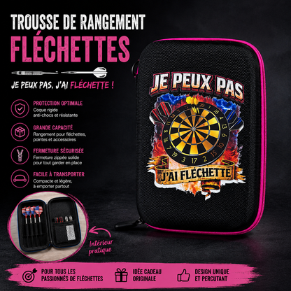 🎯🎒 Trousse rigide fléchettes