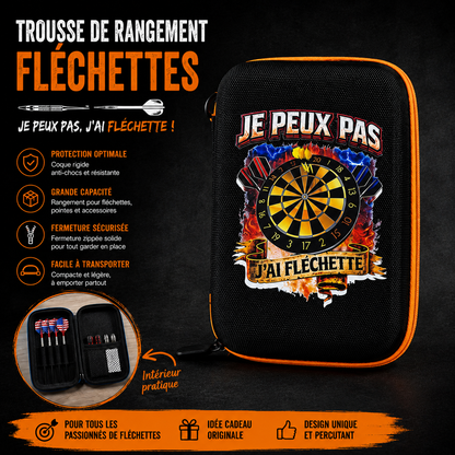 🎯🎒 Trousse rigide fléchettes