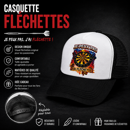 🎯🧢 Casquette trucker – Thème fléchettes