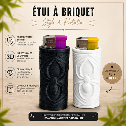 Étui de Briquet Original avec briquet – Impression 3D Araignée