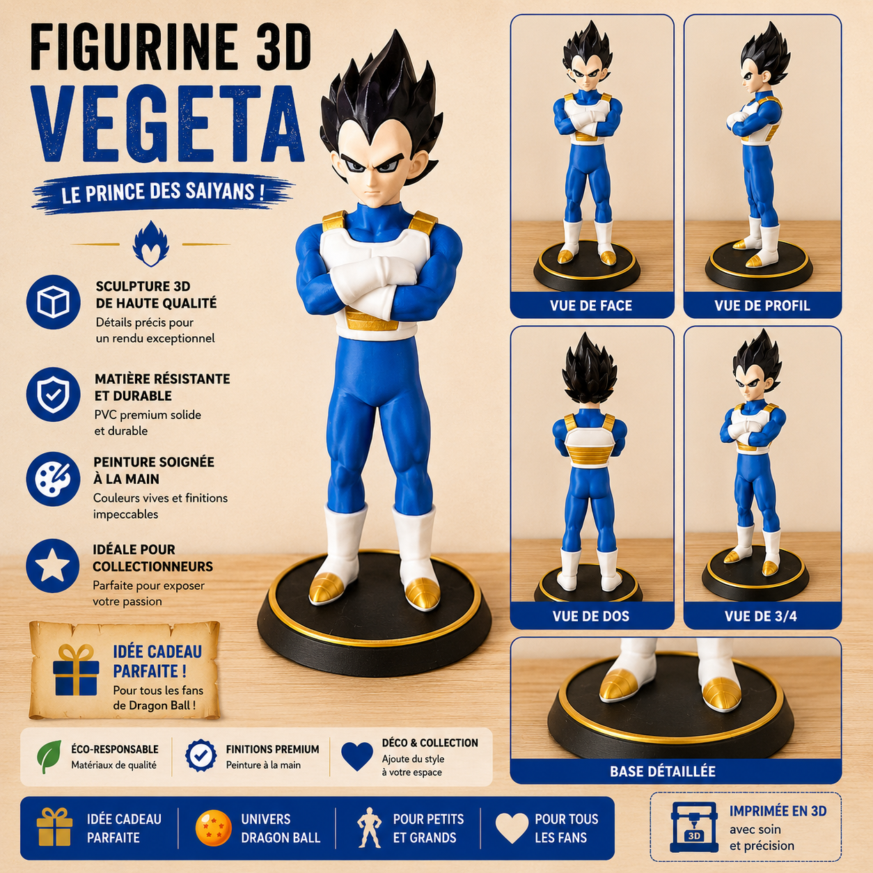 Custom 3D Figurine – Manga Style