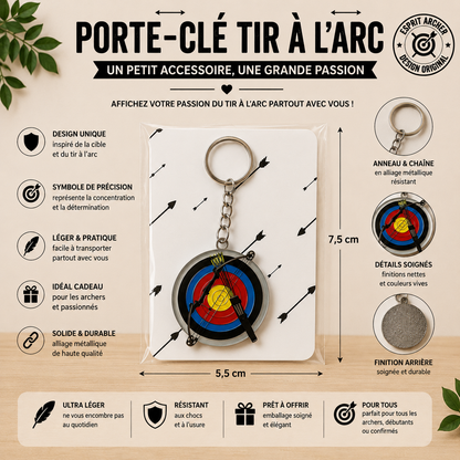 "Target & Bow" Keychain – Precision in your hands