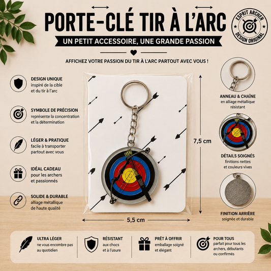 "Target & Bow" Keychain – Precision in your hands