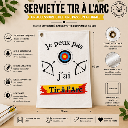 Hand towel 30x50 cm - "Archery" Collection (5 designs to choose from)