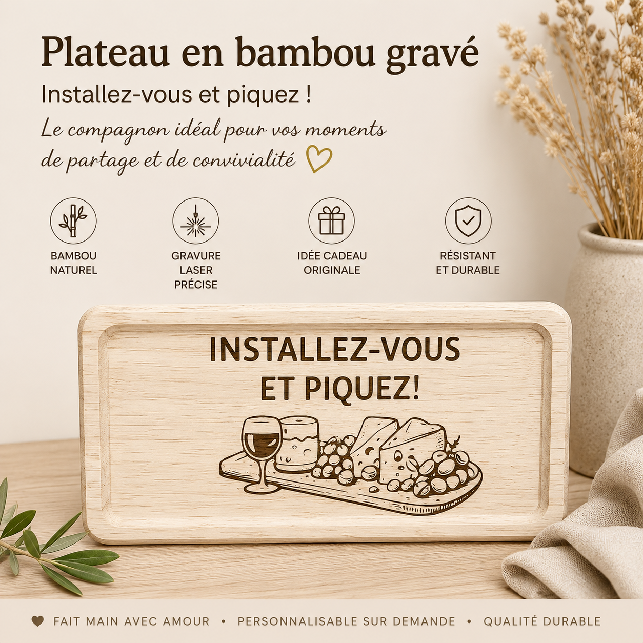 PLATEAU DE PRÉSENTATION APÉRO