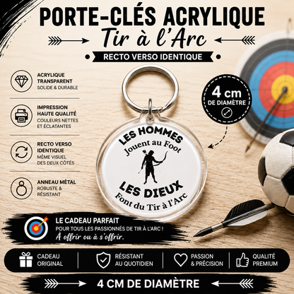 Double-Sided Acrylic Keychain - Archery Theme