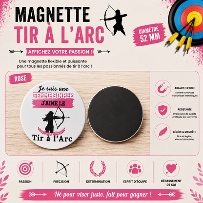 Flexible Magnet 52mm - Archery Theme