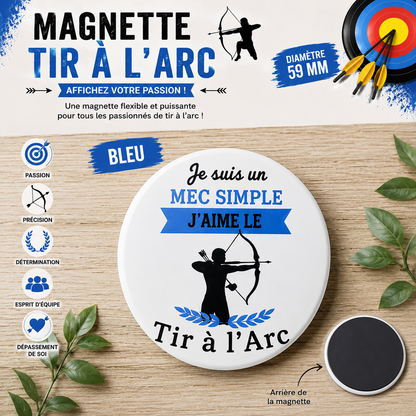 Glossy Rigid Fridge Magnet 59mm - Archery Theme